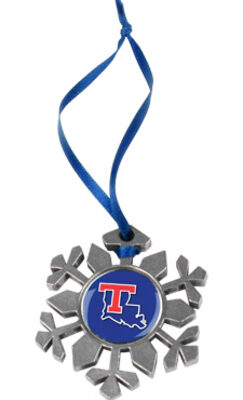 Louisiana Tech Bulldogs Snowflake Ornament (Set of 2)