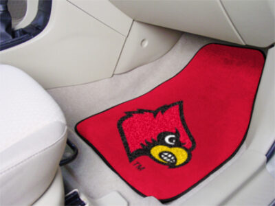 Louisville Cardinals 27" x 18" Auto Floor Mat (Set of 2 Car Mats)