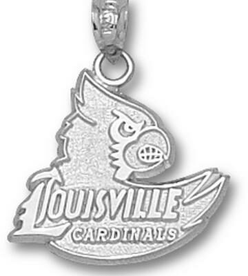 Louisville Cardinals "Louisville Cardinals Head" 5/8" Charm - Sterling Silver Jewelry