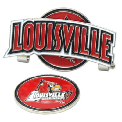 Louisville Cardinals Slider Clip with Golf Ball Marker (Set of 3)