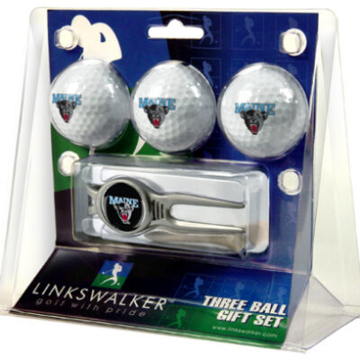 Maine Black Bears 3 Ball Golf Gift Pack with Kool Tool