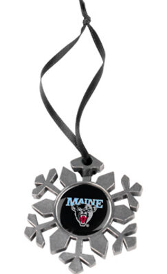 Maine Black Bears Snowflake Ornament (Set of 2)