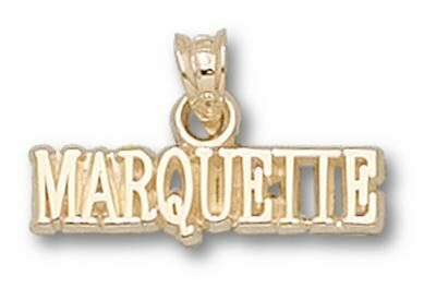 Marquette Golden Eagles "Marquette" 1/8" Pendant - 10KT Gold Jewelry