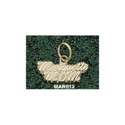 Marquette Golden Eagles Script "Marquette Mom" 1/4" Charm - 10KT Gold Jewelry