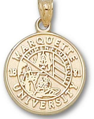 Marquette Golden Eagles "Seal" Pendant - 10KT Gold Jewelry