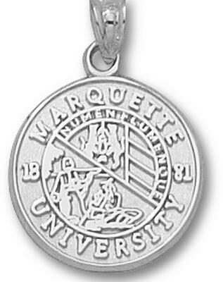 Marquette Golden Eagles "Seal" Pendant - Sterling Silver Jewelry