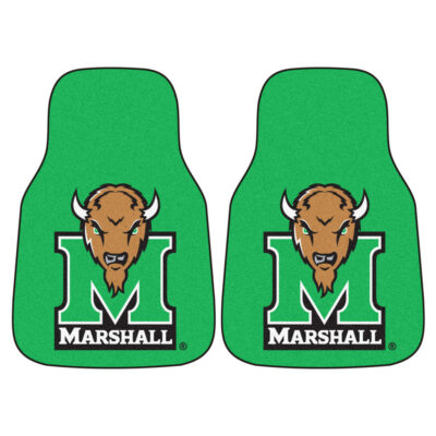 Marshall Thundering Herd 27" x 18" Auto Floor Mat (Set of 2 Car Mats)