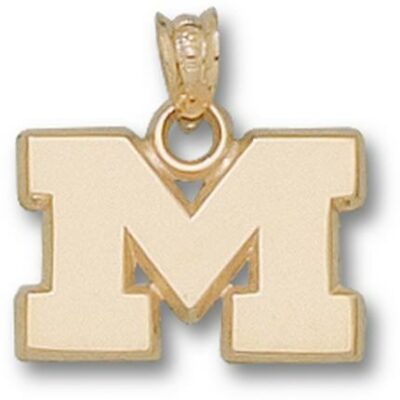 Marshall Thundering Herd "M" 1/2" Pendant - 10KT Gold Jewelry