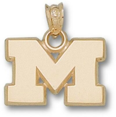 Marshall Thundering Herd "M" 1/2" Pendant - 10KT Gold Jewelry