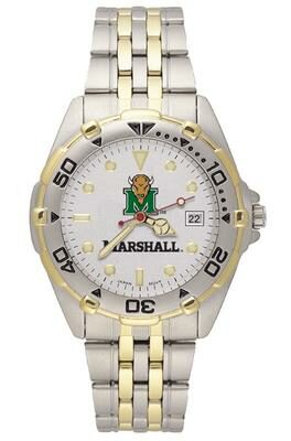 Marshall Thundering Herd "Marco" All Star Watch with Stainless Steel Band - Men's from Logo Art