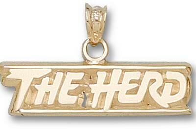 Marshall Thundering Herd New "The Herd" Pendant - 10KT Gold Jewelry