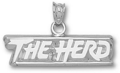 Marshall Thundering Herd New "The Herd" Pendant - Sterling Silver Jewelry