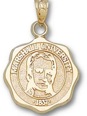 Marshall Thundering Herd "Seal" Pendant - 10KT Gold Jewelry