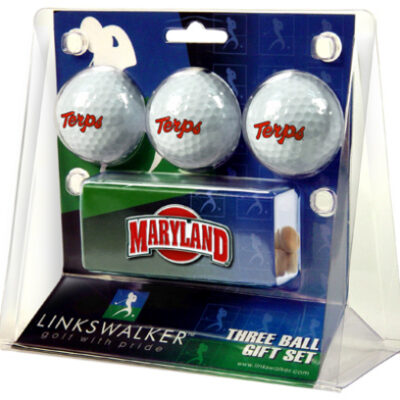 Maryland Terrapins 3 Ball Gift Pack with Hat Clip