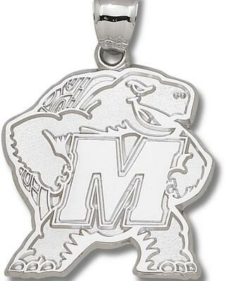 Maryland Terrapins Giant "Terrapin" Pendant - Sterling Silver Jewelry