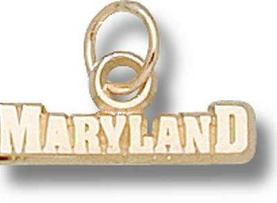 Maryland Terrapins "Maryland" Charm - 10KT Gold Jewelry