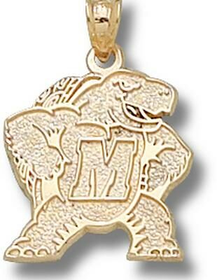 Maryland Terrapins New "Terrapin M" Pendant - 14KT Gold Jewelry