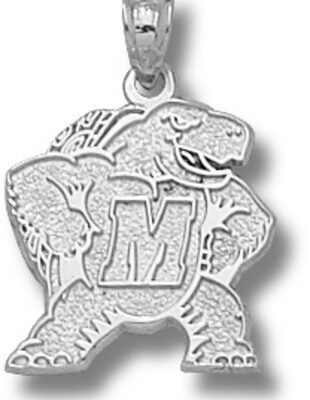 Maryland Terrapins New "Terrapin M" Pendant - Sterling Silver Jewelry