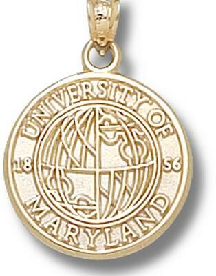 Maryland Terrapins "Seal" Pendant - 14KT Gold Jewelry