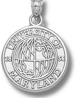 Maryland Terrapins "Seal" Pendant - Sterling Silver Jewelry