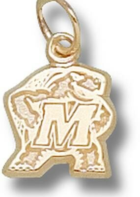 Maryland Terrapins "Terrapin" 3/8" Charm - 14KT Gold Jewelry