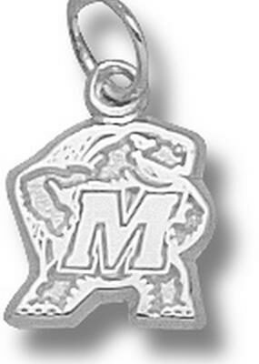 Maryland Terrapins "Terrapin" 3/8" Charm - Sterling Silver Jewelry Charm