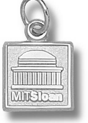 Massachusetts Institute of Technology Engineers "MIT Sloan Logo" 3/8" Charm - Sterling Silver Jewelry