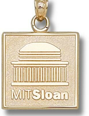 Massachusetts Institute of Technology Engineers "MIT Sloan Logo" 5/8" Pendant - 10KT Gold Jewelry