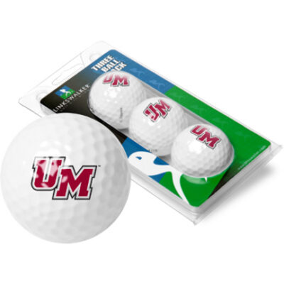 Massachusetts Minutemen Top Flite XL Golf Balls 3 Ball Sleeve (Set of 3)