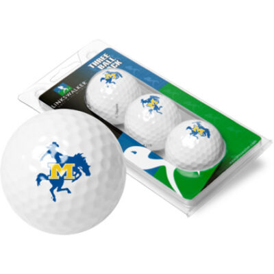 McNeese State Cowboys Top Flite XL Golf Balls 3 Ball Sleeve (Set of 3)