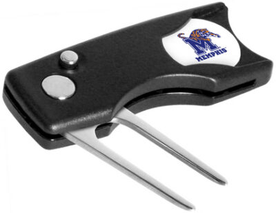 Memphis Tigers Spring Action Divot Tool with Golf Ball Marker (Set of 2)