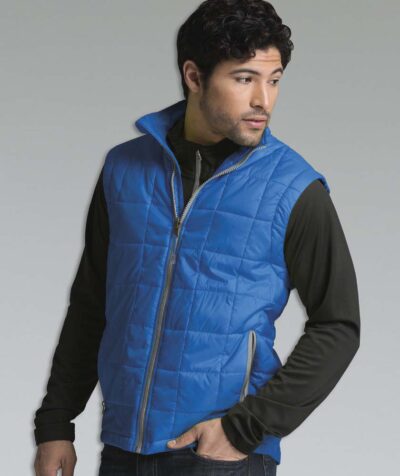 Men's Certified RECYCLED Radius Quilted Vest from Charles River Apparel