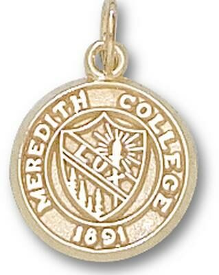 Meredith College Angels "Seal" 1/2" Charm - 14KT Gold Jewelry