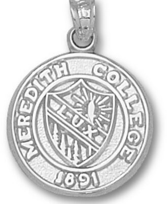 Meredith College Angels "Seal" 5/8" Pendant - Sterling Silver Jewelry