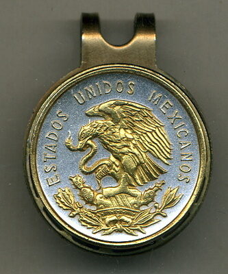 Mexican 10 Centavo "Eagle" Two Tone Coin Golf Ball Marker