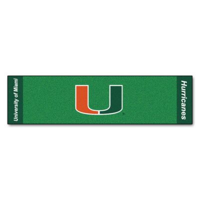 Miami Hurricanes 18" x 72" Putting Green Runner