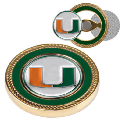 Miami Hurricanes Challenge Coin with Ball Markers (Set of 2)