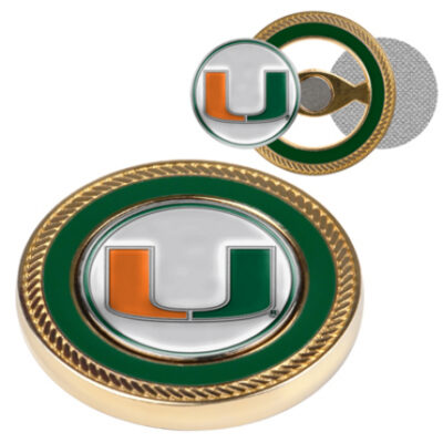 Miami Hurricanes Challenge Coin with Ball Markers (Set of 2)