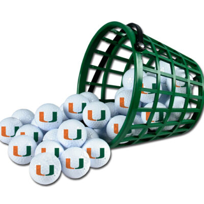 Miami Hurricanes Golf Ball Bucket (36 Balls)