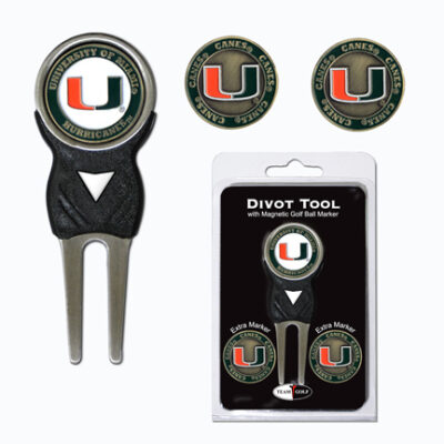 Miami Hurricanes Golf Ball Marker and Divot Tool Pack