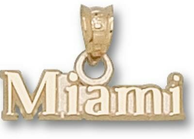 Miami Hurricanes "Miami" Pendant - 10KT Gold Jewelry