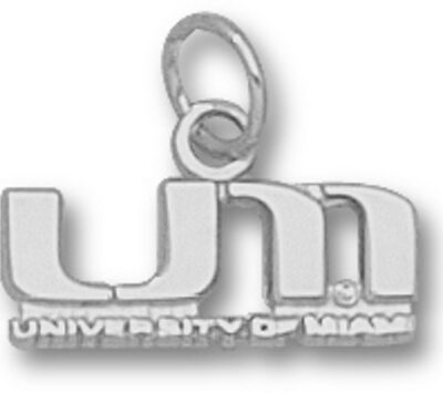 Miami Hurricanes "UM" Charm - Sterling Silver Jewelry