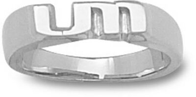 Miami Hurricanes "UM" Ladies' Ring Size 6 1/2 - Sterling Silver Jewelry