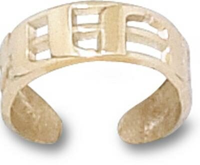 Miami Hurricanes "UM" Toe Ring - 10KT Gold Jewelry