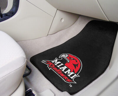 Miami (Ohio) RedHawks 27" x 18" Auto Floor Mat (Set of 2 Car Mats)