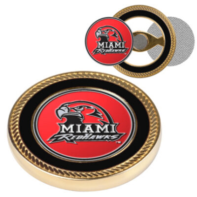 Miami (Ohio) RedHawks Challenge Coin with Ball Markers (Set of 2)