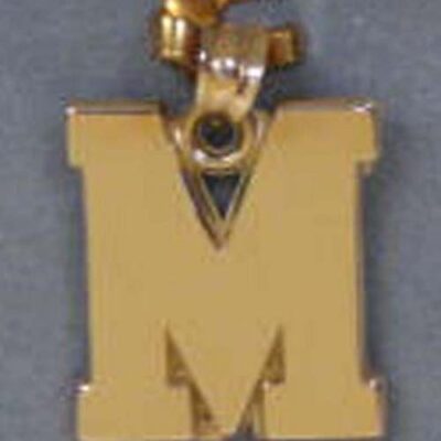 Miami (Ohio) RedHawks "M" Pendant - 14KT Gold Jewelry