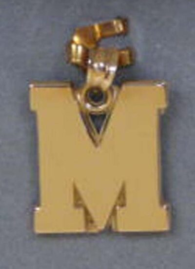 Miami (Ohio) RedHawks "M" Pendant - 14KT Gold Jewelry