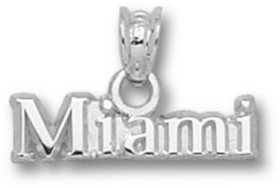 Miami (Ohio) RedHawks "Miami" Pendant - Sterling Silver Jewelry