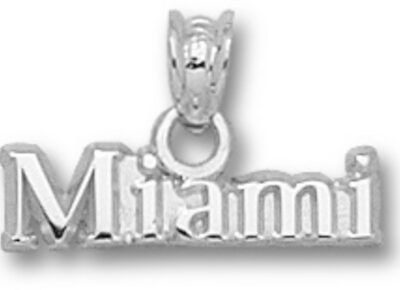 Miami (Ohio) RedHawks "Miami" Pendant - Sterling Silver Jewelry